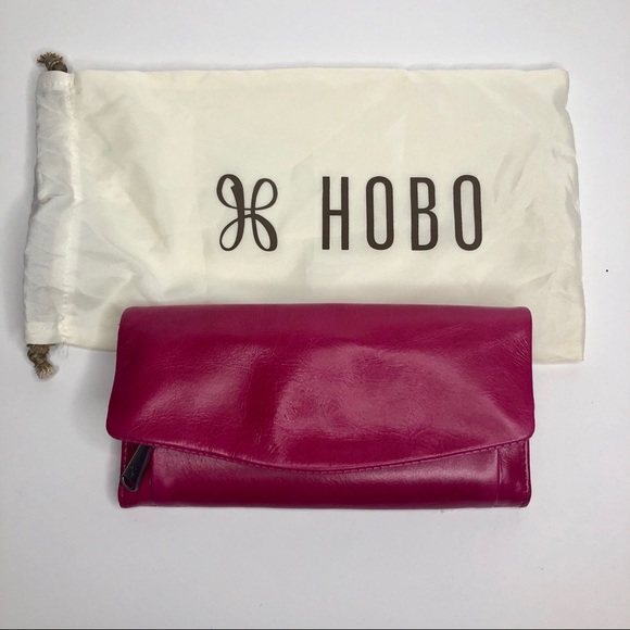 HOBO Handbags - Hobo International pink trifold wallet NEW